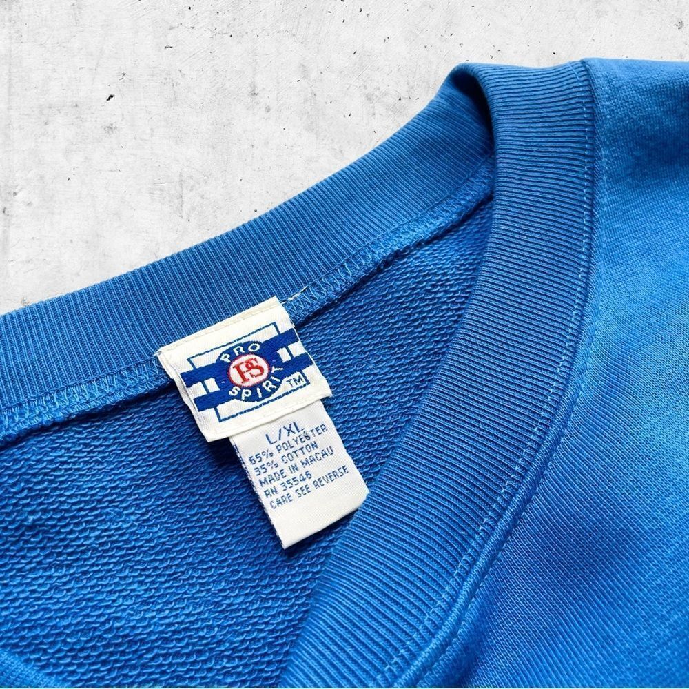 Vtg 90s NOS Pro Spirit Big Logo Sweatshirt, Embroidered Crop Workout Oversize XL - Picture 4 of 5